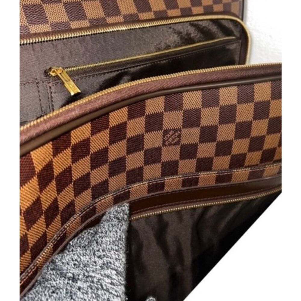 Louis Vuitton Pegase 55 Legere Suitcase Damier Ebene w/ Cover Garment Dustbag - Picture 14 of 16